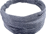 Headscarf headband- Baby size silver star jeans