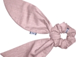 Short tail scrunchie gaze lurex rose