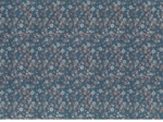 Coupon tissu 50 cm paquerette marine