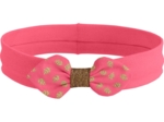 Jersey knit baby headband feuillage or rose