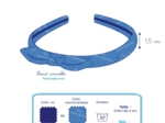 bow headband paquerette marine