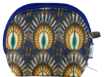 gusset coin purse plumes de paon