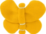 Butterfly hair clip yellow ochre
