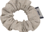 Mini Scrunchie silver linen