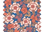 Cotton fabric ex2631 blue floral bohemian