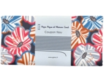 Coupon tissu 50 cm anémones rayées