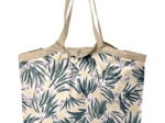 Pleated tote bag - Medium size fleurs d'artifice