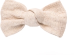 Small bow hair slide  glitter linen