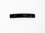 Medium Rectangle Hair Clip pearl black