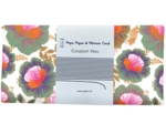1 m fabric coupon fleur de thé