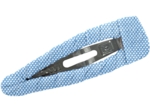 Fabric hair clip oxford blue