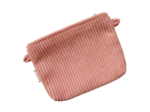 Tiny coton clutch bag blush pink corduroy