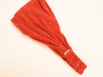 Headscarf headband- child size marsala gold double gauze