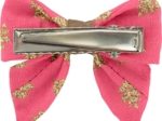 Mini bow tie clip feuillage or rose