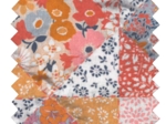 Cotton fabric ex2360 coral patchwork