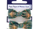 Small elastic bows eventail or vert