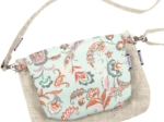 Tiny coton clutch bag vert bohème