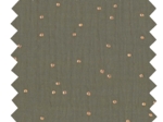 Cotton Fabric gaze pois or kaki