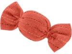 Mini sweet hairslide coral lurex gauze