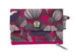 zipper pouch card purse fuchsia poppy