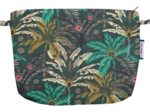 Coton clutch bag palmia emeraude
