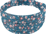 Headscarf headband- child size fleuri nude ardoise