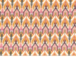 Coated fabric ikat ocre