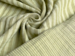 Cotton Fabric ex2627 almond green striped gauze