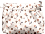 Pleated clutch bag montgolfiere