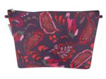 Cosmetic bag with flap purple d'amour