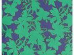 35cm coated fabric coupon ex2650 Green-blue silhouettes