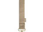 Narrow shoulder strap golden linen