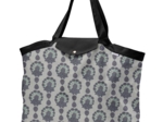 Tote bag with a zip lotus vert