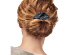 Wire headband retro navy gold star