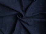 Cotton fabric ex2618 navy embroidery