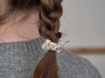 Mini Scrunchie  glitter linen