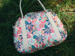 Bowling bag  cerise en fleur
