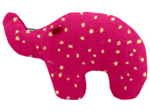 Elephant clip fuchsia pailleté