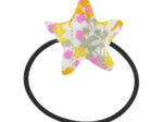 Pony-tail elastic hair star mimosa jaune rose