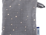Make-up Remover Glove gauze gray gold