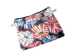 Mini Pleated clutch bag anémones rayées
