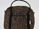 Bowling bag  mocha quilted leopard