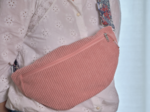 Banana bag blush pink corduroy