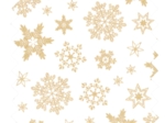 Cotton fabric ex2558 christmas ivory gold star snowflakes