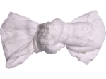 Small bow hair slide english embroidery