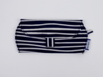 Glasses case striped  ivory navy