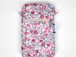 Quilted phone pocket rose grenadine