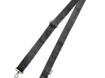 Narrow shoulder strap suédine pailletée argent