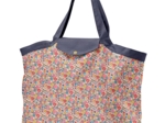 Tote bag with a zip mille et une fleurs