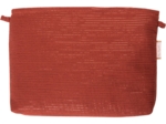 Coton clutch bag lurex terracotta gauze